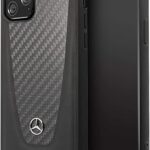 Coque rigide en cuir véritable mercedes benz pour iphone 2019 (6.5) en fibre