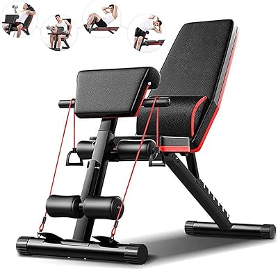 Banc d'haltérophilie multifonctionnel cool baby, banc d'haltérophilie incliné et pliable réglable pour la maison,