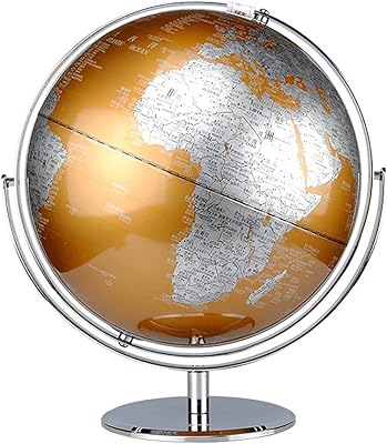 Globes de terre avec base en métal chromé et carte de la terre hd pour la maison et le bureau. La boutique en ligne DIAYTAR COTE D'IVOIRE est synonyme de diversité et de commodité pour les acheteurs en ligne. Les clients peuvent parcourir plus de 300 000 références sur le site, profitant ainsi d'un large choix de produits à des prix avantageux. DIAYTAR met également un accent particulier sur la qualité du service client, assurant ainsi une satisfaction maximale de ses utilisateurs.