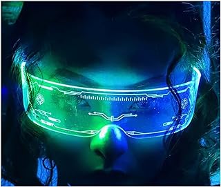 Lunettes de soleil vincy cyberpunk, rechargeables par usb, contrôle latéral blanc, clignotant à 7 couleurs changeantes. La boutique en ligne DIAYTAR COTE D'IVOIRE offre une expérience d'achat unique et pratique, avec des facilités de paiement et de livraison rapides et fiables, ce qui la rend très populaire auprès des consommateurs ivoiriens. Elle se distingue par sa grande sélection de produits.