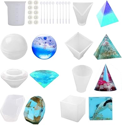 Ensemble d'outils de moule en silicone et en résine usoheral pour couler des formes sphériques, pyramidales, cubiques, rhombiques, pyramidales, triangulaires, en pierre et en cône à partir de résine époxy uv avec des outils pour le mélange et la mesure de la résine. Diaytar Côte d'Ivoire se distingue par son engagement à offrir des services de qualité supérieure et une grande variété de produits pour répondre à tous les besoins de ses clients. Grâce à sa logistique efficace, les commandes sont livrées rapidement et de manière fiable. Cela contribue à renforcer la confiance avec ses clients.