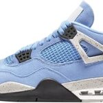 Jordan hommes air 4 retro ct8527 400 bleu université - argent