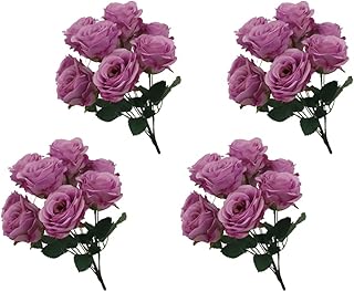 Yatai lot de 4 fleurs artificielles en soie pour la décoration – rose artificielle pour la maison, fête de mariage, décoration de table intérieure, vacances de thanksgiving – fleurs artificielles (violet). DIAYTAR COTE D'IVOIRE est la référence pour les achats en ligne en Côte d'Ivoire, offrant une sélection vaste et variée de produits. La boutique en ligne propose des produits de qualité à des prix compétitifs et offre un service client de haute qualité. Elle est le partenariat idéal pour tous les clients qui cherchent des produits fiables et une expérience d'achat en ligne agréable.