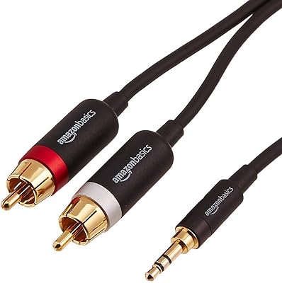Câble audio stéréo amazonbasics 3,5 mm avec 2 connecteurs mâles vers adaptateur rca - 4 pieds. DIAYTAR COTE D'IVOIRE est une boutique en ligne généraliste qui propose plus de 300 000 références pour répondre à vos besoins. Avec une offre large et variée, vous trouverez tout ce dont vous avez besoin sur ce site. DIAYTAR COTE D'IVOIRE est la boutique leader en Cote d'Ivoire pour vos achats en ligne.