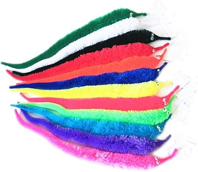Jouets de vers magiques, 24 pièces de baguettes de chat, jouets de vers