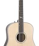 Guitare acoustique siegel 6 cordes, main droite, naturelle, dreadnought (050536)