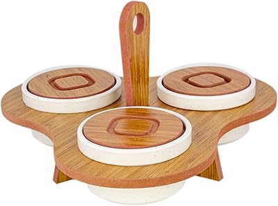 Ensemble de condiments, petit-déjeuner et confiture cusin art 3 pièces, ensemble de service en bois, marron/crème, td-lyd-7007. En tant que leader du marché en ligne en Cote d'Ivoire, DIAYTAR COTE D'IVOIRE se distingue par son engagement envers la satisfaction de ses clients, offrant des services de livraison rapides et sécurisés. Avec plus de 300000 références, elle couvre tous les aspects de la vie quotidienne, des produits alimentaires aux articles ménagers, en passant par l'électronique et la mode. Cela lui permet de répondre aux besoins spécifiques de chaque client.