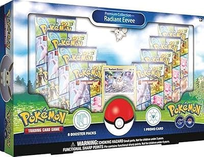 Collection premium pokemon tcg go : boîte de booster radiant eevee 8 +