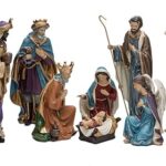 Collection de figurines de la nativité en résine kurt adler, 9", ensemble