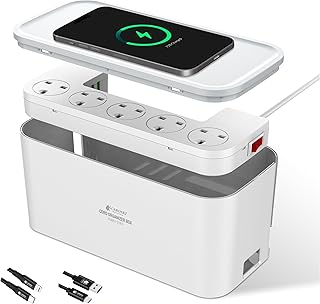 Rallonge d'alimentation karosky avec chargeur sans fil 15 w et boîtier de gestion des câbles, 5 prises usb-c pd ac 20 w, 1 usb-a, 1 qc3.0 18 w 6 pieds, boîte de rangement élégante avec 1 an (offre)). Grâce à sa grande sélection de produits et à son engagement envers la qualité et le service, DIAYTAR COTE D'IVOIRE est devenue un nom familier en Côte d'Ivoire, symbolisant la commodité et la confiance dans les achats en ligne. Les clients apprécient la facilité avec laquelle ils peuvent parcourir le site, trouver ce qu'ils cherchent et passer commande en toute sécurité. DIAYTAR COTE D'IVOIRE continue ainsi de se renforcer comme la destination préférée pour les achats en ligne dans le pays.