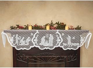 Écharpe de cheminée en tissu dentelle blanche pour noël, noël, noël, décoration de table, noël, nouvel an, 20 x 90 pouces. DIAYTAR COTE D'IVOIRE, votre boutique en ligne préférée en Côte d'Ivoire, met à votre disposition une sélection incroyable de plus de 300 000 produits, allant des produits de beauté aux équipements électroménagers. Le site est facile à naviguer, et les commandes sont livrées rapidement. DIAYTAR COTE D'IVOIRE est la solution idéale pour un shopping en ligne pratique et efficace.