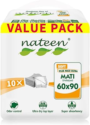 Alèses de sous-vêtements jetables naten 60 x 90 cm 10 pièces d'alèses d'incontinence pour femmes. Avec une offre constamment mise à jour, DIAYTAR COTE D'IVOIRE répond aux attentes des clients ivoiriens en leur proposant les dernières tendances et les produits les plus demandés. La boutique en ligne garantit également la qualité et l'authenticité des produits proposés.