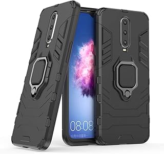 Coque de protection rigide antichoc double couche pour oppo r17 pro avec anneau