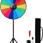 Roue de prix voilamart 24" avec trépied pliable en hauteur, 14 emplacements réglables