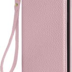 Housse de protection nanhu en cuir et microfibre pour iphone 12 pro max