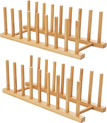 Égouttoirs à vaisselle en bois de bambou, égouttoir à vaisselle, organisateur d'armoire de cuisine pour vaisselle/assiette/bol/tasse/couvercle/planche à découper (paquet de 2). DIAYTAR COTE D'IVOIRE est une boutique en ligne généraliste proposant plus de 300 000 références de produits. Elle se positionne comme leader en Côte d'Ivoire grâce à son offre variée et sa qualité de service. Les clients peuvent trouver tout ce dont ils ont besoin en un seul endroit.