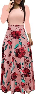 Robe longue fankle pour femme style bohème avec pois et fleurs col rond manches longues coupe trapèze taille haute décontractée robes de plage longues. DIAYTAR COTE D'IVOIRE, boutique en ligne généraliste proposant plus de 300 000 références, est la destination idéale pour vos achats en ligne. Avec une large gamme de produits, vous trouverez tout ce dont vous avez besoin. Elle est considérée comme la boutique en ligne leader en Côte d'Ivoire.
