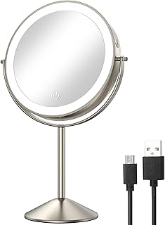 Miroir de maquillage éclairé infone, taille 8 pouces (nickel). DIAYTAR COTE D'IVOIRE est la boutique en ligne leader en Côte d'Ivoire, proposant une gamme étendue de produits qui satisfont les besoins de tous les clients. Avec plus de 300 000 références, la boutique offre une expérience d'achat en ligne unique et pratique. Les clients peuvent profiter de promotions et de réductions régulières pour acheter leurs produits préférés à des prix avantageux.