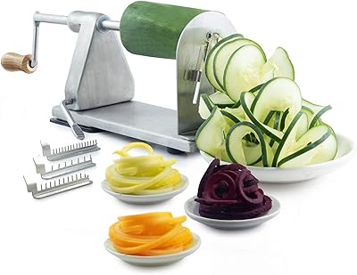 Trancheuse à légumes en spirale en acier inoxydable bob design trancheuse de pommes. DIAYTAR COTE D'IVOIRE est une boutique en ligne généraliste proposant plus de 300 000 références de produits variés. Elle est leader dans le marché ivoirien en termes de ventes en ligne. La qualité et la diversité de ses produits lui ont valu une réputation excellente.