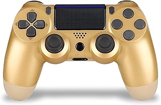 Manette sans fil playstation 4, compatible avec playstation 4, multicolore (or)