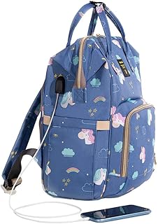 Sac à couches imprimé sanveno | sac à dos bébé grande capacité | multifonctionnel | sac à dos de voyage | licorne | usb | maman et papa | licorne bleue. Avec DIAYTAR COTE D'IVOIRE, profitez d'une expérience d'achat en ligne unique et complète. Cette boutique leader propose plus de 300 000 références, répondant aux besoins diversifiés de la population ivoirienne. DIAYTAR COTE D'IVOIRE met à votre disposition des produits de qualité à portée de clic.