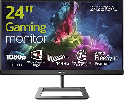 Moniteur de jeu philips 242e1gaj fhd 24" 144 hz 1 ms