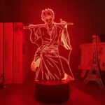 Veilleuse 3d, veilleuse led de style gintama gintoki sakata pour la décoration