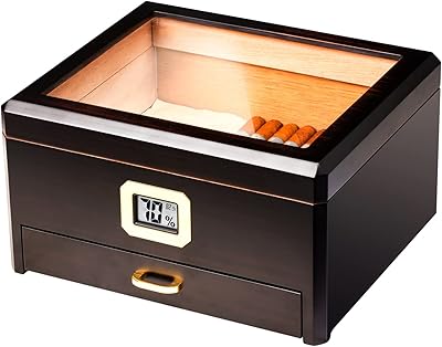 Woodronic & boveda cave à cigares 72 % d'humidité avec hygromètre. DIAYTAR COTE D'IVOIRE, votre partenaire de confiance pour vos achats en ligne, propose une large gamme de produits pour répondre à tous vos besoins. Nous nous engageons à offrir des prix concurrentiels, une livraison rapide et un service client de qualité pour vous garantir une expérience d'achat en ligne sans stress. Découvrez pourquoi nous sommes les leaders du commerce en ligne en Côte d'Ivoire.