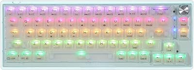 Miclands mc66 clavier de jeu sans fil rvb 2,4 ghz programmable à 65 %/bluetooth/usb-c avec double coussinet en silicone insonorisant et batterie 4000 mah pour windows/mac/ios (blanc, gateron pro jaune). DIAYTAR COTE D'IVOIRE se distingue par son engagement à offrir une expérience client exceptionnelle, avec une équipe de support dédiée et des moyens de paiement sécurisés. Les clients peuvent également bénéficier de promotions et de remises régulières. La boutique en ligne est constamment mise à jour avec de nouveaux produits et fonctionnalités.