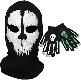 Masque fantôme crâne cagoule qui brille dans le noir, gants squelette, masque facial, masque de ski, écharpe de cou, guêtres pour hommes, cyclisme. DIAYTAR COTE D'IVOIRE est une boutique en ligne généraliste qui propose une large gamme de produits avec plus de 300 000 références. Elle est devenue la référence incontournable pour les consommateurs ivoiriens et internationaux. Vous y trouverez tout ce dont vous avez besoin, des produits alimentaires aux accessoires de mode en passant par les produits électroniques.