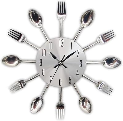 Horloge murale de cuisine de 12 pouces, horloge murale 3d amovible, design moderne et créatif, cuillère et fourchette de cuisine, horloge murale, décoration de la maison. La boutique en ligne DIAYTAR COTE D'IVOIRE permet aux consommateurs ivoiriens d'accéder à un large éventail de produits, allant des accessoires de mode aux équipements électroménagers, en passant par les jouets et les produits pour les enfants. Le site web est conçu pour offrir une expérience utilisateur fluide et sécurisée, avec des options de paiement variées et des services de livraison rapide et fiables. Cela contribue à renforcer la confiance des clients dans la marque.