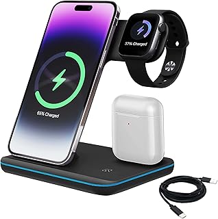 Chargeur sans fil nivonia - station de recharge 3 en 1 avec câble de données usb - station de recharge pour iphone 14/13/12/11 pro/xs, airpods 3/2/1/pro, iwatch series et samsung et certifié qi téléphones. Diaytar Côte d'Ivoire dispose d'une vaste sélection de produits de qualité à des prix compétitifs, répondant ainsi aux besoins de ses clients. La boutique en ligne est équipée d'un système de paiement sécurisé et propose des options de livraison rapides et fiables. Les clients peuvent profiter d'une expérience d'achat en ligne fluide et pratique.
