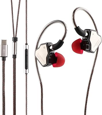 Écouteurs intra-auriculaires dynamiques linsul zero hi-fi 10 mm 7 hz avec diaphragme composite