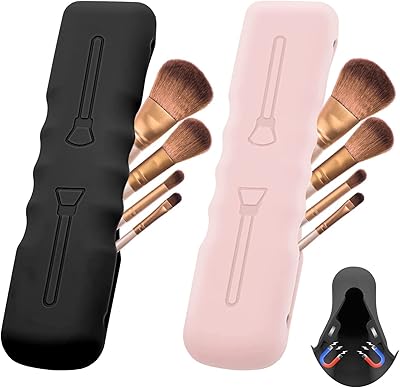 Porte-pinceaux de maquillage de voyage, joli sac à pinceaux de maquillage portable