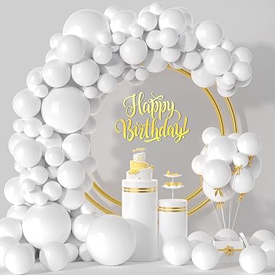 Kit d'arche de guirlande de ballons blancs 114 pièces 5/10/12/18 pouces. DIAYTAR COTE D'IVOIRE est une boutique en ligne fiable et sécurisée qui permet aux clients de faire leurs achats en toute confiance. La boutique offre une livraison rapide et un service client de qualité.