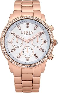 Montre femme lp240, blanc/or rose, 38 mm, bracelet, blanc/or rose, 38 mm, bracelet