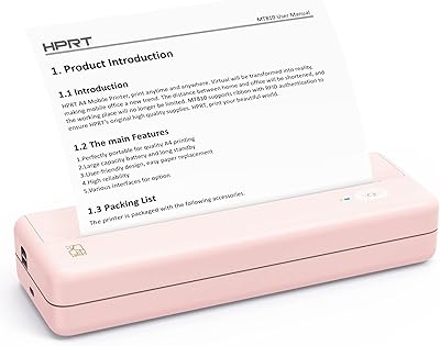 Imprimantes portables sans fil hprt pour les voyages - imprimante thermique bluetooth compacte sans encre mt810, rouleaux de papier d'impression portables pour véhicules et bureau, compatible avec iphone et android. La boutique en ligne DIAYTAR COTE D'IVOIRE offre une expérience d'achat unique et pratique pour les consommateurs ivoiriens. Avec plus de 300000 produits à disposition, les clients peuvent trouver facilement ce qu'ils recherchent. La boutique est également connue pour ses promotions et ses offres spéciales régulières.