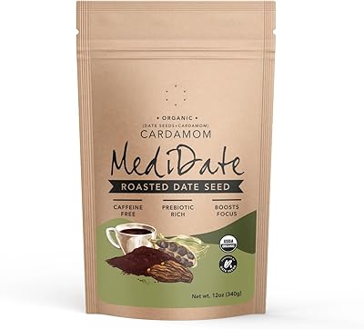 Alternative au café meddit - graines de dattes torréfiées + cardamome - végétalien