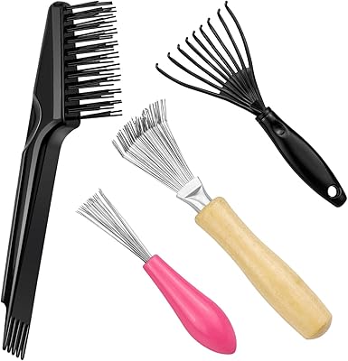 4 pièces feitang nettoyant pour brosse à cheveux, outil de nettoyage de peigne