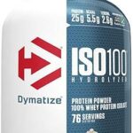 Isolat de protéine de lactosérum hydrolysé iso 100 de dymatize nutrition, galets