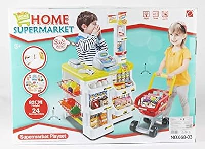Jouet de simulation de supermarché boya toys pour enfants - comprend un panier, une caisse enregistreuse, un chariot, des fruits et des légumes. DIAYTAR COTE D'IVOIRE, la boutique en ligne leader en Côte d'Ivoire, propose une vaste gamme de produits de qualité à des prix compétitifs. Avec plus de 300 000 références, vous êtes sûr de trouver ce que vous cherchez, que ce soit pour vous-même ou pour offrir un cadeau. Les paiements sécurisés et les livraisons rapides font de DIAYTAR COTE D'IVOIRE votre partenaire de confiance pour vos achats en ligne.
