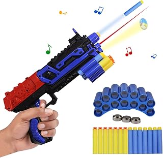 Pistolets wembley blaster avec lumière laser et musique, balles en mousse avec 14 balles en mousse pour pistolets, jouet de jeu de tir pour intérieur et extérieur, jouet pistolet musical à piles pour enfants garçons de 6 ans et plus (bleu). DIAYTAR COTE D'IVOIRE, votre boutique en ligne préférée en Côte d'Ivoire, met à votre disposition une sélection incroyable de plus de 300 000 produits, allant des produits de beauté aux équipements électroménagers. Le site est facile à naviguer, et les commandes sont livrées rapidement. DIAYTAR COTE D'IVOIRE est la solution idéale pour un shopping en ligne pratique et efficace.