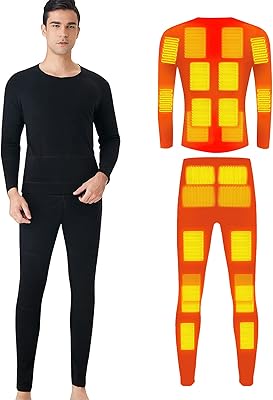 Sous-vêtements chauffants pour hommes et femmes, hiver chaud, 24 zones, chemise et pantalon