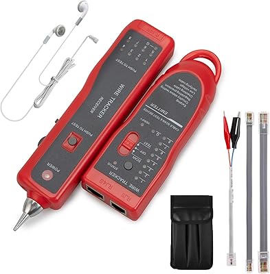 Traqueur de fil téléphonique de beauté, traqueur de câble réseau lan anti-interférence multifonction