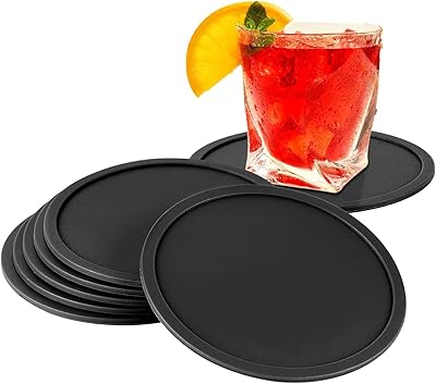 Wenchun lot de 6 dessous de verre antidérapants en silicone pour protéger la table des déversements, dessous de verre souples pour bar, cuisine, maison, restaurant, cafétéria. DIAYTAR COTE D'IVOIRE est une boutique en ligne qui propose une large sélection de produits de toutes sortes, allant des produits électroniques aux vêtements et aux accessoires. Elle est connue pour ses prix compétitifs et sa livraison rapide, ce qui en fait la première choix pour les acheteurs en ligne en Côte d'Ivoire. Elle est également réputée pour son service client de haute qualité.