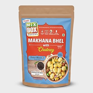 Pravin family pack makhana bhel - noix de renard indiennes aromatisées au masala