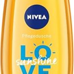Nivea care love sunshine gel douche rafraîchissant à l'aloe vera, douche au ph