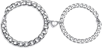 Coffret de bracelets pour couple : alliage magnétique en forme de cœur en acier inoxydable, chaîne nk pour couple, bracelets à chaîne à anneaux, bijoux cadeaux pour femmes et hommes, pierre de lave. En tant que boutique en ligne généraliste, DIAYTAR COTE D'IVOIRE entend répondre à tous les besoins de ses clients, qu'il s'agisse d'électroménager, de décoration, ou encore de produits pour les loisirs. Elle s'efforce de proposer les meilleures marques à des prix compétitifs. Son équipe est à l'écoute pour satisfaire les exigences des acheteurs.