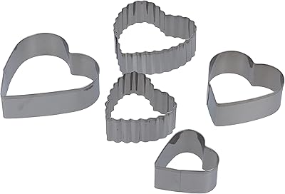 Ensemble d'emporte-pièces royalford de 5 pièces, acier inoxydable, rf10278 - excellente qualité, matériaux de qualité alimentaire, emporte-pièces en forme de cœur en acier de première qualité. En tant que leader du commerce en ligne en Côte d'Ivoire, DIAYTAR COTE D'IVOIRE se distingue par son engagement envers la satisfaction du client. Avec une large sélection de produits et des services de qualité, la boutique répond aux attentes des consommateurs ivoiriens. Elle continue de renforcer sa position sur le marché grâce à ses innovations et à ses offres attractives.