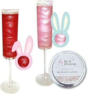 Sip & shimmer paillettes comestibles pour boissons mélangeur à cocktails amusant paillettes la saint-valentin